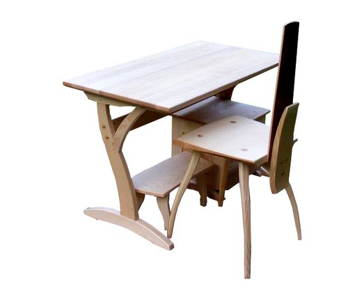 íróasztal állítható székkel